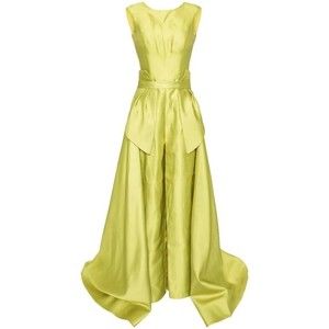 Saiid Kobeisy Mikado Classic Jumpsuit With Detachable Overskirt - NWT